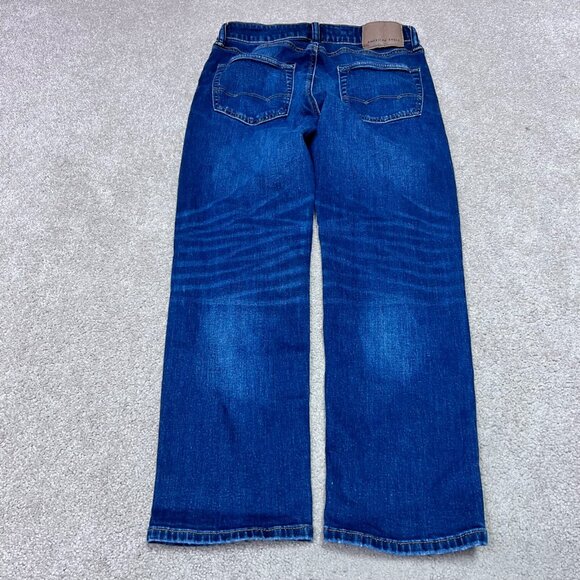 American Eagle Outfitters Jeans Slim Straight Men’s Blue Pockets Size 30x30 - Picture 5 of 12